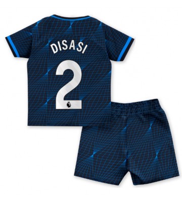 Chelsea Axel Disasi #2 Replica Away Stadium Kit for Kids 2023-24 Short Sleeve (+ pants)